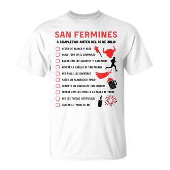 Fiestas Dean Fermin 2023 Navarra Pamplona Camiseta unisex - Regaloses