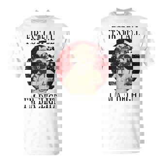 First Of All I'm A Delight Raccoon Nurse T-Shirt | Mazezy