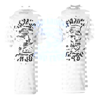 Fish Around Find Trout Fishing Father's Day Dad Men T-Shirt - Thegiftio