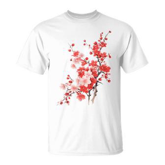 Fleur De Cerisier Pour Amoureux Des Fleurs T-Shirt - Cadeauxyz