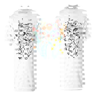 Floral Tooth Boho Flower Dental Student Dental Assistant T-Shirt - Monsterry