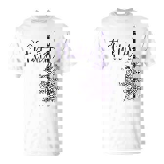 Flutisst Jolie Flûte Et Fleurs Joueur De Flûte T-Shirt - Cadeauxyz