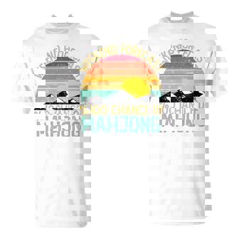 Weekend Forecast 麻雀シャツ 面白い レトロ 麻雀 長袖tシャツ Tシャツ - Kawaiitshirt