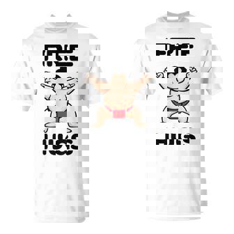 Free Hugs おもしろ相撲力士 相撲ハグ カワイイ相撲ハグ Tシャツ - Kawaiitshirt