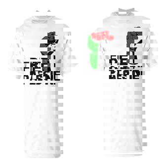 Free Palestine パレスチナの旗無料パレスチナ Tシャツ - Kawaiitshirt