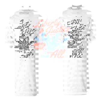 4Th July Land Of The Free Liberty And Justice For All T-Shirt | Mazezy