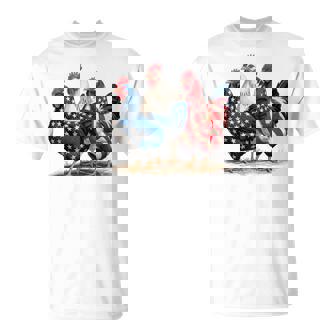 American Flag Rooster Independence Day 4Th Of July Men T-Shirt - Thegiftio