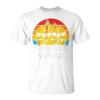 Banana Squad Matching Group Fruit Humor Retro Banana T-Shirt - Thegiftio UK