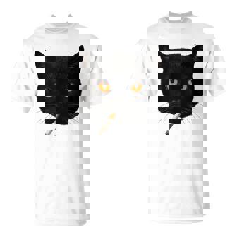Black Cat Meme Cat Smoking Cigarette Cat Lovers T-Shirt - Monsterry