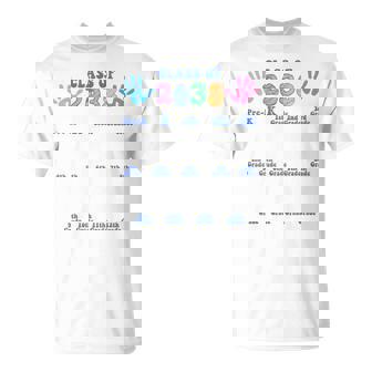 Class Of 2038 Grow With Me Handprint Pre-K 12Th Grade T-Shirt - Thegiftio UK