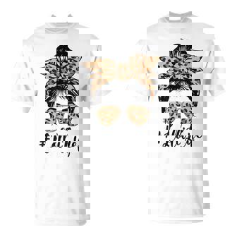 Lolli Life Bleached Leopard Messy Bun Mother's Day T-Shirt - Thegiftio UK