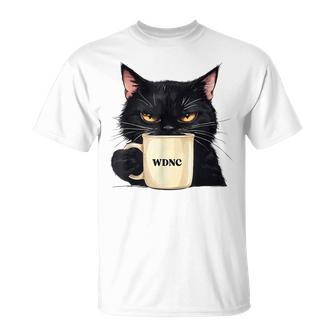 We Do Not Care Wdnc Club Black Cat Cool Men T-Shirt - Thegiftio UK