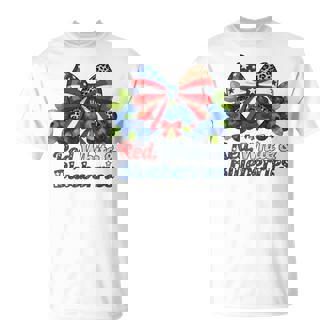 Red White And Blueberries Matching Graphic Patriotic T-Shirt - Monsterry