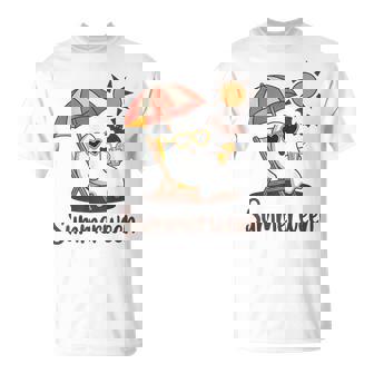 Summerween Cute Spooky Summer Ghost Halloween Lover T-Shirt - Monsterry