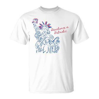 Vintage Resistance Is Patriotic Happy 4Th Of July T-Shirt - Thegiftio UK