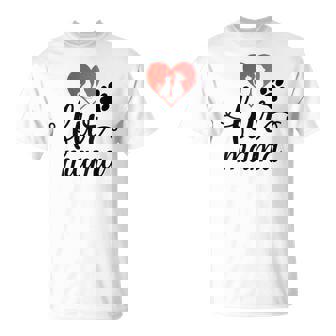 Fur Mama Cute Dog Mom And Cat Mom Owner Pet Lovers Furbaby T-Shirt - Monsterry