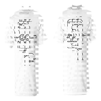 Fuzz Pedal スケマティック図 ゲルマニウム Pnp 回路効果 Tシャツ - Kawaiitshirt