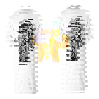 Gato Hip Hop Conombrero Fedora Con Boombox Camiseta unisex - Regaloses