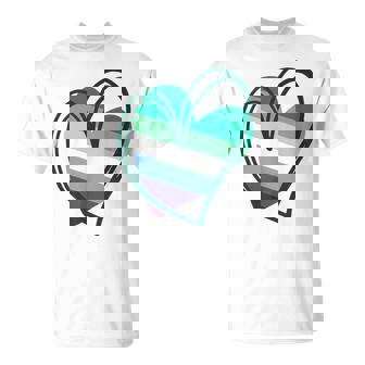 Gay Hombre Mlm Orgullo Lindo Corazón Lgbt Bandera Gay Camiseta unisex - Regaloses