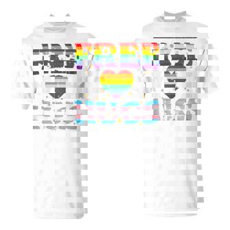 Gay Pride Month Free Mom Hugs Lgbtq Ally Trans Women T-Shirt | Mazezy