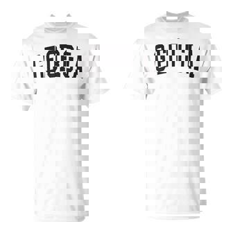 Georgia Vintage Varsity Classic Text Georgia T-Shirt - Thegiftio