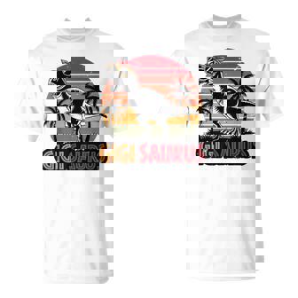 Gigisaurus Dinosaur Grandma Matching Family Saurus T-Shirt - Seseable