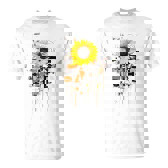 Girasol Diseño Abstracto Flor Pintura Girasol Camiseta unisex - Regaloses