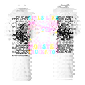 Girls Like Monster Trucks Too Groovy Monster Truck Girls T-Shirt | Mazezy