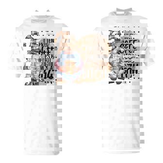 Gnome Coffee Lover I Pretend Coffee Help But I'mtill A Tシャツ - Kawaiitshirt