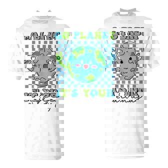 Go Planet It's Your Earth Day Groovy Planet Earth T-Shirt - Monsterry