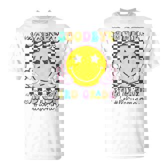 Goodbye 3Rd Grade Hello Summer 2025 Third Grade Graduate T-Shirt - Thegiftio UK