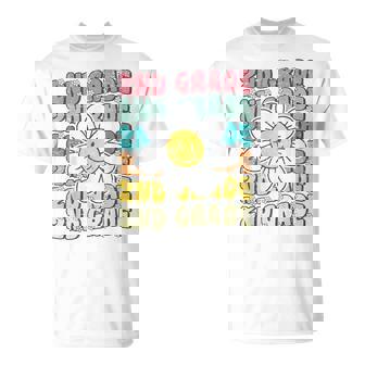 Groovy 2Nd Grade Back To School First Day Of Second Grade T-Shirt - Monsterry