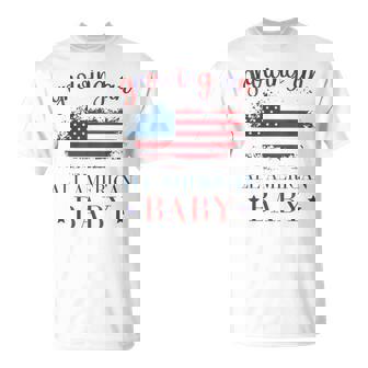 Growing An All American Baby Pregnancy Announcement T-Shirt | Mazezy