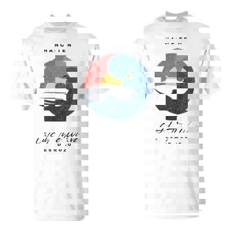 Hang 10 Catch The Waves サーフボード サーフ サーフィン Tシャツ - Kawaiitshirt