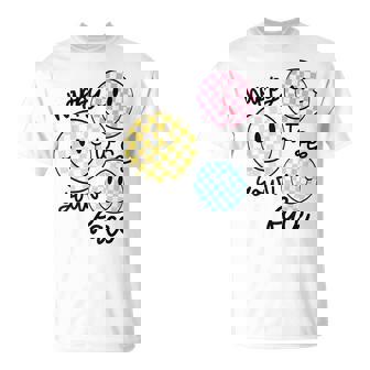 Happy To See Your Face Smile Face Teacher Back To School T-Shirt | Mazezy