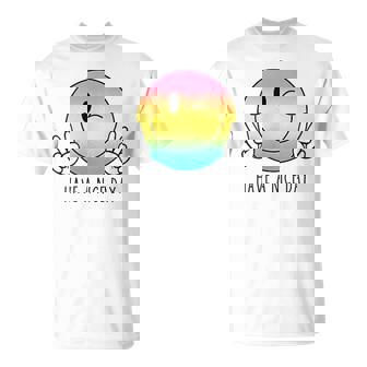 Have A Nice Day Winkingmile Face Peace Wink Happy Face Tシャツ - Kawaiitshirt