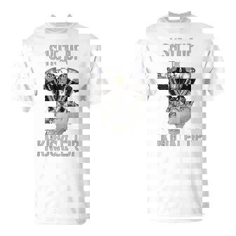 Hd-Twin シャットアップまたはナックルアップ ナックルヘッド レトロ バイカーギア Tシャツ - Kawaiitshirt