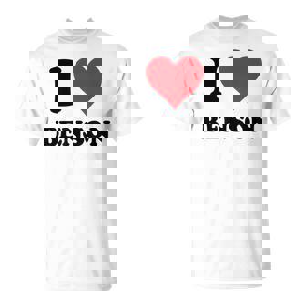 I Heart Benson Primer Nombre I Love Cosas Personalizadas Camiseta unisex - Regaloses