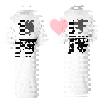 I Heart Fw Initials I Love FW First And Last Name F W Tシャツ - Kawaiitshirt
