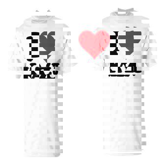 I Heart Kazu 名 I Love パーソナライズ Tシャツ - Kawaiitshirt