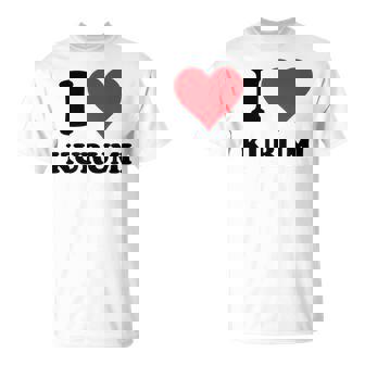 I Heart Kurumi ファーストネーム I Love パーソナライズ Tシャツ - Kawaiitshirt