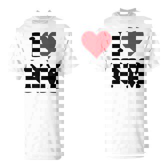 I Heart Nm Initials I Love NM First And Last Name N M Tシャツ - Kawaiitshirt