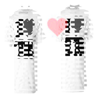 I Heart Tr Initials I Love TR First And Last Name T R Tシャツ - Kawaiitshirt