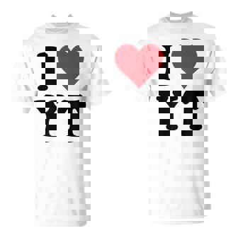 I Heart Yt Initials I Love YT First And Last Name Y T Tシャツ - Kawaiitshirt