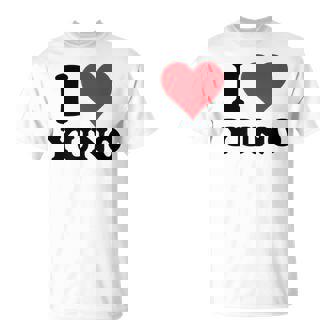 I Heart Yuno ファーストネーム I Love パーソナライズ Tシャツ - Kawaiitshirt