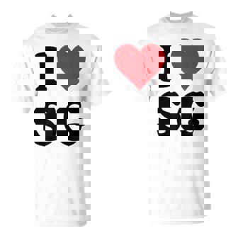 I Heartg イニシャル I LoveG 姓 G Tシャツ - Kawaiitshirt