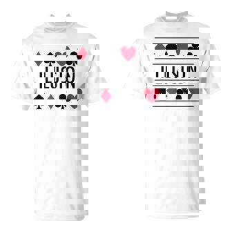 Hechicería Ilusión Conímbolos De Juego De Cartas Magia Poker Camiseta unisex - Regaloses