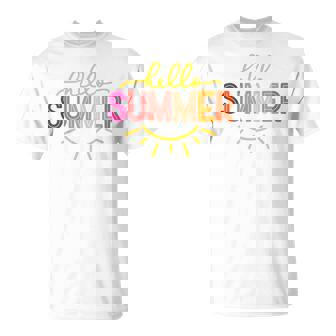 Hello Summer Cool Colorful Popsicle Graphic T-Shirt - Thegiftio UK