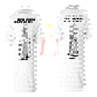 Hippo Queen Ippopotamo Per Ragazze Donna Ippopotamo Maglietta - Novitaregali