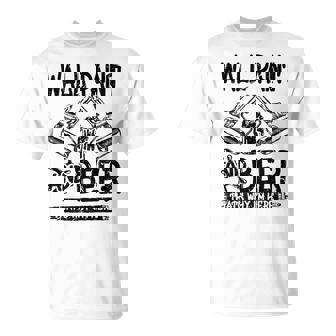 Hombre Pintura De Pared Pintores Blancos Camiseta unisex - Regaloses